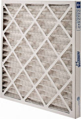 Made in USA - 24" Noml Height x 24" Noml Width x 2" Noml Depth, 35% Capture Efficiency, Wire-Backed Pleated Air Filter - MERV 8, Synthetic, Integrated Paperboard Frame, 500 Max FPM, 1,500 CFM, For Any Unit - Apex Tool & Supply