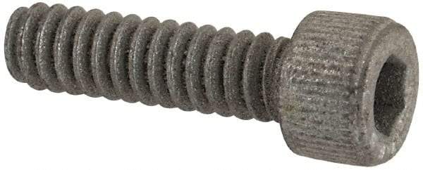 Value Collection - #6-32 UNC Hex Socket Drive, Socket Cap Screw - Alloy Steel, Zinc-Plated Finish, Fully Threaded, 1/2" Length Under Head - Apex Tool & Supply