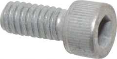 Value Collection - #8-32 UNC Hex Socket Drive, Socket Cap Screw - Alloy Steel, Zinc-Plated Finish, Fully Threaded, 3/8" Length Under Head - Apex Tool & Supply