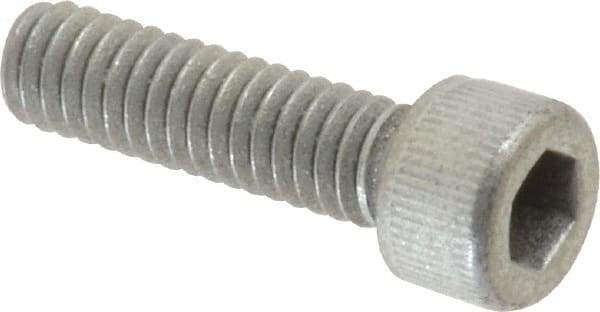 Value Collection - #8-32 UNC Hex Socket Drive, Socket Cap Screw - Alloy Steel, Zinc-Plated Finish, Fully Threaded, 5/8" Length Under Head - Apex Tool & Supply