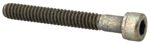 Value Collection - #10-24 UNC Hex Socket Drive, Socket Cap Screw - Alloy Steel, Zinc-Plated Finish, Partially Threaded, 1-1/2" Length Under Head - Apex Tool & Supply