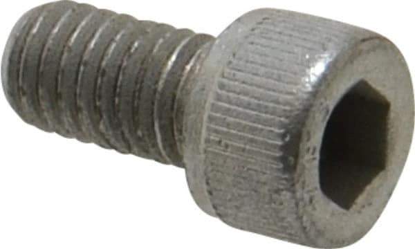 Value Collection - #10-32 UNF Hex Socket Drive, Socket Cap Screw - Alloy Steel, Zinc-Plated Finish, Fully Threaded, 3/8" Length Under Head - Apex Tool & Supply