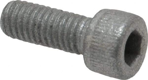 Value Collection - #10-32 UNF Hex Socket Drive, Socket Cap Screw - Alloy Steel, Zinc-Plated Finish, Fully Threaded, 1/2" Length Under Head - Apex Tool & Supply