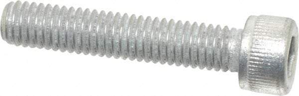 Value Collection - #10-32 UNF Hex Socket Drive, Socket Cap Screw - Alloy Steel, Zinc-Plated Finish, Fully Threaded, 1" Length Under Head - Apex Tool & Supply