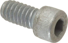 Value Collection - 1/4-20 UNC Hex Socket Drive, Socket Cap Screw - Alloy Steel, Zinc-Plated Finish, Fully Threaded, 1/2" Length Under Head - Apex Tool & Supply