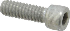 Value Collection - 1/4-20 UNC Hex Socket Drive, Socket Cap Screw - Alloy Steel, Zinc-Plated Finish, Fully Threaded, 3/4" Length Under Head - Apex Tool & Supply