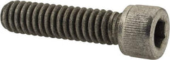 Value Collection - 1/4-20 UNC Hex Socket Drive, Socket Cap Screw - Alloy Steel, Zinc-Plated Finish, Fully Threaded, 1" Length Under Head - Apex Tool & Supply