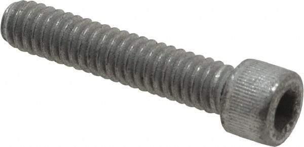 Value Collection - 1/4-20 UNC Hex Socket Drive, Socket Cap Screw - Alloy Steel, Zinc-Plated Finish, Fully Threaded, 1-1/4" Length Under Head - Apex Tool & Supply