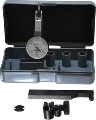 TESA Brown & Sharpe - 0.03 Inch Range, 0.001 Inch Dial Graduation, Horizontal Dial Test Indicator - 1 Inch White Dial, 0-15-0 Dial Reading, Accurate to 0.0005 Inch - Apex Tool & Supply