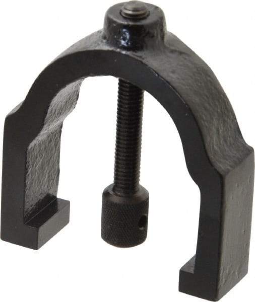 TESA Brown & Sharpe - 1 Inch Max Capacity of V, 1-5/8 Inch Long x 1-1/4 Inch Wide x 1-1/4 Inch High, V-Block Clamp - 90° V Angle, Hardened Steel Clamp, Use with Model 750-1 V-Block - Apex Tool & Supply