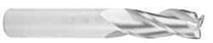 Kennametal - 5/8", 1-1/4" LOC, 5/8" Shank Diam, 3-1/2" OAL, 3 Flute, Solid Carbide Square End Mill - Single End, TiCN Finish, Spiral Flute, 37° Helix, Centercutting, Right Hand Cut, Right Hand Flute, Series AADE - Apex Tool & Supply