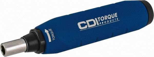 CDI - 1 Piece, 5/8 to 6-1/4 In/Lb, Female Hex Preset Torque Limiting Screwdriver - 5.3" OAL, 1/4" Drive - Apex Tool & Supply