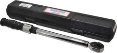CDI - 3/8" Drive Click Type Adjustable Clicker Torque Wrench - 16.9 N/m to 132 N/m Torque, 16" OAL, 0.7 N/m Graduation - Apex Tool & Supply