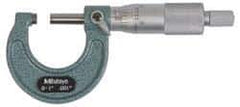 Mitutoyo - 250 to 275mm Range, 0.01mm Graduation, Mechanical Outside Micrometer - Ratchet Stop Thimble, Accurate to 0.0001" - Apex Tool & Supply