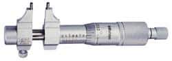 Mitutoyo - 5 to 30 mm Range, Carbide Satin Chrome Coated, Mechanical Inside Caliper Micrometer - 0.001 Inch Graduation, 0.01 mm Graduation, 0.005 mm Accuracy - Apex Tool & Supply