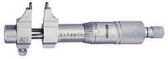 Mitutoyo - 5 to 30 mm Range, Carbide Satin Chrome Coated, Mechanical Inside Caliper Micrometer - 0.001 Inch Graduation, 0.01 mm Graduation, 0.005 mm Accuracy - Apex Tool & Supply
