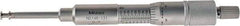 Mitutoyo - 0.06 to 1.05 Inch Inside Measurement, 0 to 1 Inch Outside Measurement, Mechanical Groove Micrometer - 0.001 Inch Graduation, 0.0004 Inch Accuracy, 0.25 Inch Measuring Disc Diameter - Apex Tool & Supply