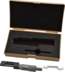 Mitutoyo - 0 to 1" Range, Mechanical Hub Micrometer - 0.001" Graduation, 0.0001" Accuracy - Apex Tool & Supply