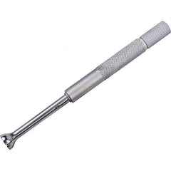 Mitutoyo - 0.4 to 0.5 Inch Measurement, Small Hole Gage - 4-1/4 Inch Overall Length, Half Ball - Apex Tool & Supply