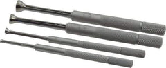 Mitutoyo - 1/8 to 1/2 Inch Measurement, Small Hole Gage Set - 90, 97.6, 102.8 and 108mm Long, Half Ball, Includes Pouch - Apex Tool & Supply