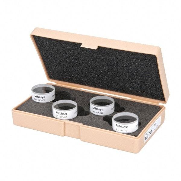 Mitutoyo - Micrometer Optical Parallels - 0 to 1mm, Use with Micrometers - Apex Tool & Supply