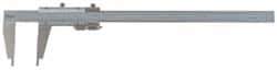 Mitutoyo - 0 to 60" Stainless Steel Vernier Caliper - 0.02mm Graduation, 180mm Jaw Depth, 0.004" Accuracy - Apex Tool & Supply