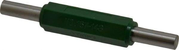 Mitutoyo - 3 Inch Long, Accuracy Up to 0.0001 Inch, Flat End Micrometer Calibration Standard - Use with Outside Micrometer, Includes Heat Insulating Handle - Apex Tool & Supply