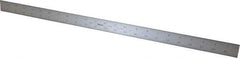 Mitutoyo - 24" Long, 1/100, 1/64, 1/50, 1/32" Graduation, Rigid Stainless Steel Rule - 16R Graduation Style, 1-3/16" Wide, Silver, Satin Chrome Finish - Apex Tool & Supply