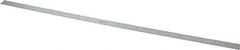 Mitutoyo - 24" Long, 1/64, 1/32" and 0.5, 1mm Graduation, Flexible Stainless Steel Rule - English/Metric Graduation Style, 3/4" Wide, Silver, Satin Chrome Finish - Apex Tool & Supply
