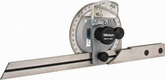 Mitutoyo - 6 Inch Long Blade, 360° Max Measurement, Bevel Protractor - Accuracy up to 5 Min, 1° Dial Graduation - Apex Tool & Supply