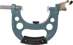 Mitutoyo - 3 to 4 Inch, Snap Gage - 0.0001 Inch Graduation, 15 N Measuring Force, Carbide Anvil, Dial Display - Apex Tool & Supply