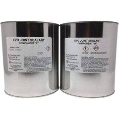 Made in USA - 2 Gal Concrete Repair/Resurfacing - Light Gray, 38.5 Sq Ft Coverage, Epoxy Resin - Apex Tool & Supply