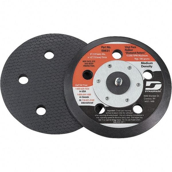 Dynabrade - 5" Diam Disc Backing Vacuum Replacement Pad - Medium Density, 12,000 RPM - Apex Tool & Supply