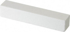 Norton - 150 Grit Aluminum Oxide Square Dressing Stick - 4 x 3/4 x 3/4, Very Fine Grade, Vitrified Bond - Apex Tool & Supply