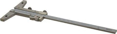 Mitutoyo - 0 to 150mm Measurement Range, 260mm Rule Length, 4 Inch Base Length, Vernier Depth Gage - 0.02mm Graduation, Accurate to 0.03mm, Stainless Steel, Satin Chrome Coated - Apex Tool & Supply
