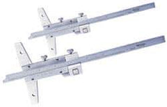Mitutoyo - 0 to 6 Inch Measurement Range, 260mm Rule Length, 4 Inch Base Length, Vernier Depth Gage - 0.001 Inch Graduation, Accurate to 0.001 Inch, Stainless Steel, Satin Chrome Coated - Apex Tool & Supply