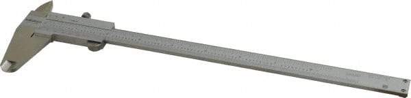 Mitutoyo - 0 to 8" Stainless Steel Vernier Caliper - 1/128" Graduation, 50mm Jaw Depth, 0.0015" Accuracy, Includes Depth Measurement Rod & Inside Diam Jaws - Apex Tool & Supply