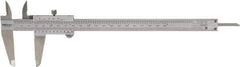 Mitutoyo - 0 to 8" Stainless Steel Vernier Caliper - 0.02mm Graduation, 50mm Jaw Depth, 0.03mm Accuracy - Apex Tool & Supply