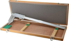 Mitutoyo - 0 to 12" Stainless Steel Vernier Caliper - 0.0010" Graduation, 90mm Jaw Depth, 0.002" Accuracy - Apex Tool & Supply