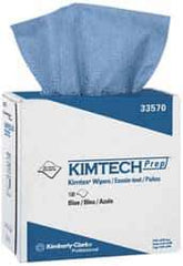 Kimtech - Dry Clean Room/Lab/Critical Task Wipes - Pop-Up, 16-3/4" x 8-3/4" Sheet Size, Blue - Apex Tool & Supply