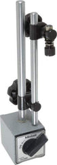 Mitutoyo - 130 Lb Magnetic Force, Indicator Positioner & Holder with Base - Post & Adjustable Rod, Rectangular Base, 55mm Base Height, 58mm Base Length, 50mm Base Width - Apex Tool & Supply