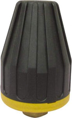 Kranzle - 4,750 psi Rotating, Brass, Ceramic, Plastic & Rubber, Turbo Pressure Washer Nozzle - 1.14mm Orifice Diam, 1/4" Thread, Female, Black & Orange - Apex Tool & Supply