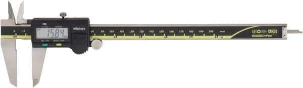 Mitutoyo - 0 to 200mm Range, 0.01mm Resolution, Electronic Caliper - Stainless Steel with 50mm Stainless Steel Jaws, 0.03mm Accuracy - Apex Tool & Supply