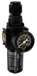ARO/Ingersoll-Rand - 1/4" NPT Port Compact 1 Piece Filter/Regulator FRL Unit - Polycarbonate Bowl, 72 SCFM, 150 Max psi, 8.15" High x 2.205" Long, Manual Drain - Apex Tool & Supply