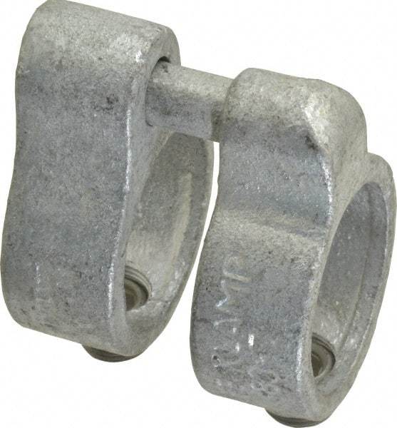 Kee - 1-1/4" Pipe, Malleable Iron Gate Hinge Fitting - Galvanized Finish - Apex Tool & Supply
