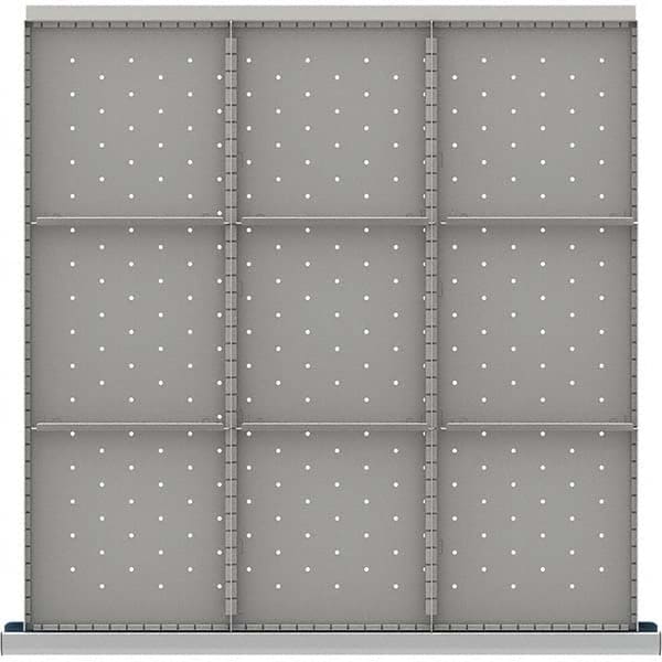 LISTA - 9-Compartment Drawer Divider Layout for 3.15" High Drawers - Apex Tool & Supply