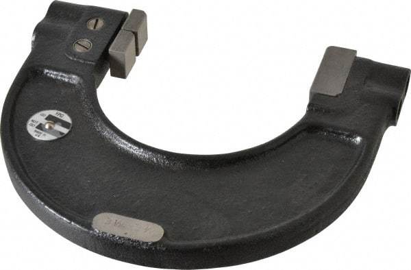 YPG - 3-1/16 to 3-7/16 Inch, Cast Iron 7x Frame Snap Gage - 0.001 Inch Graduation, Hardened Tool Steel Anvil - Apex Tool & Supply