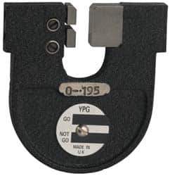 YPG - 0.195 Inch, Cast Iron MC00 Frame Snap Gage - Hardened Tool Steel Anvil - Apex Tool & Supply