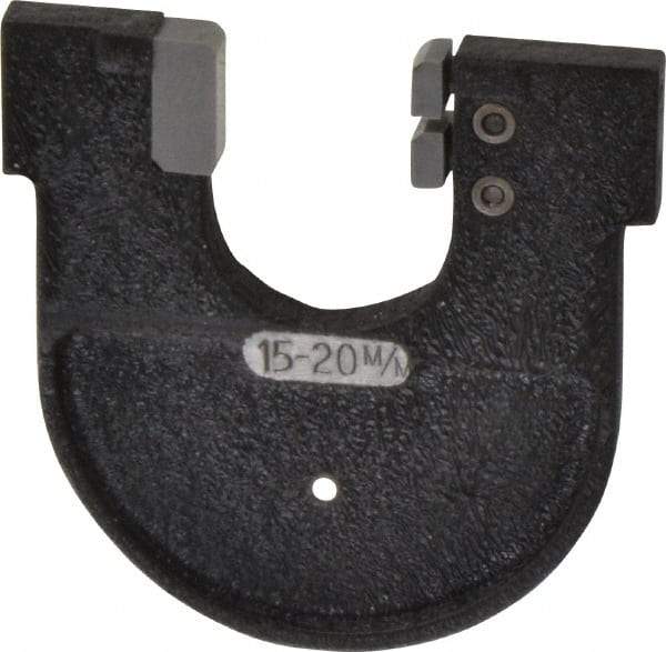 YPG - 0.57 to 0.76 Inch, Cast Iron MC0X Frame Snap Gage - Hardened Tool Steel Anvil - Apex Tool & Supply