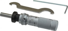 Mitutoyo - 1/2 Inch, 0.5118 Inch Zero-Adjustable Thimble, 0.1969 Inch Diameter x 13mm Long Spindle, Mechanical Micrometer Head - Apex Tool & Supply